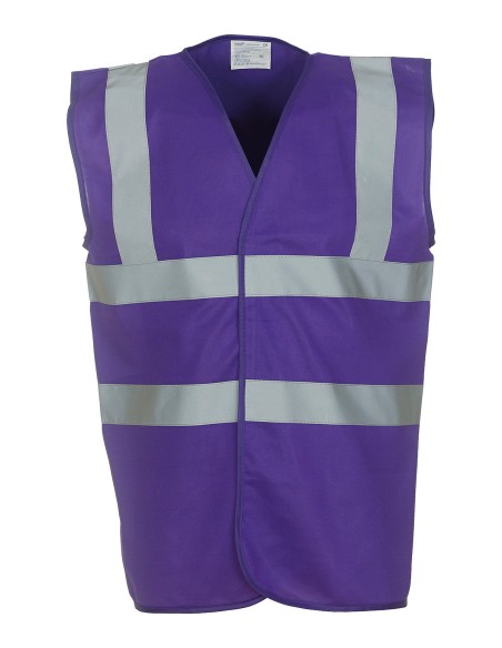 Y-HVW100-Hi-Vis 2 Bands et Braces Waistcoat