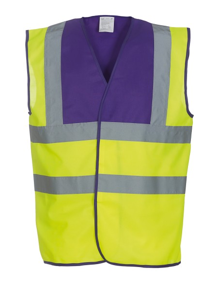 Y-HVW100-Hi-Vis 2 Bands et Braces Waistcoat