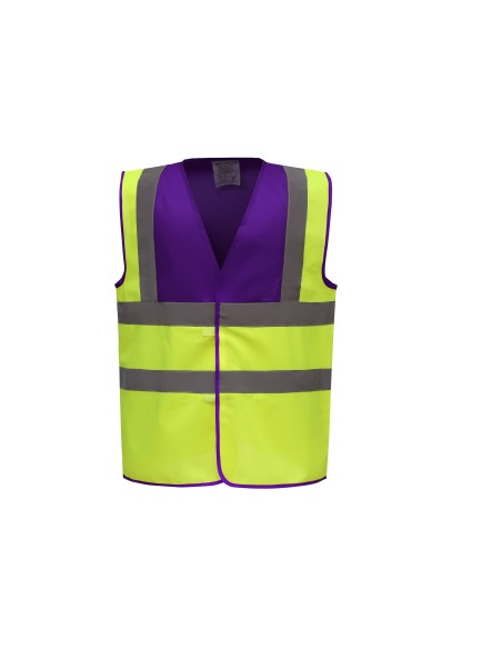 Y-HVW100-Hi-Vis 2 Bands et Braces Waistcoat