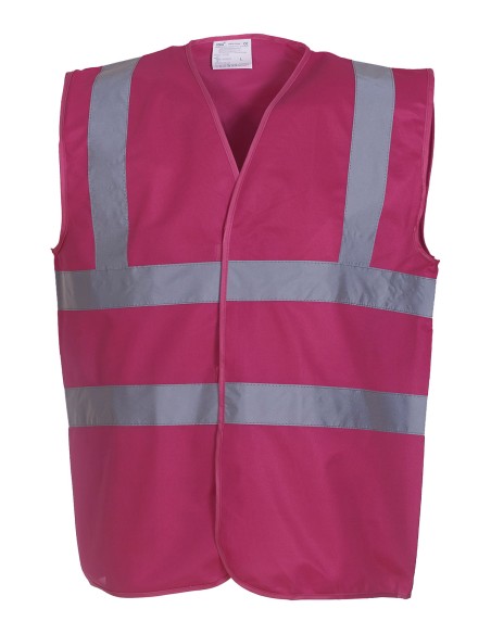 Y-HVW100-Hi-Vis 2 Bands et Braces Waistcoat