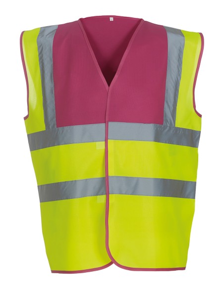 Y-HVW100-Hi-Vis 2 Bands et Braces Waistcoat