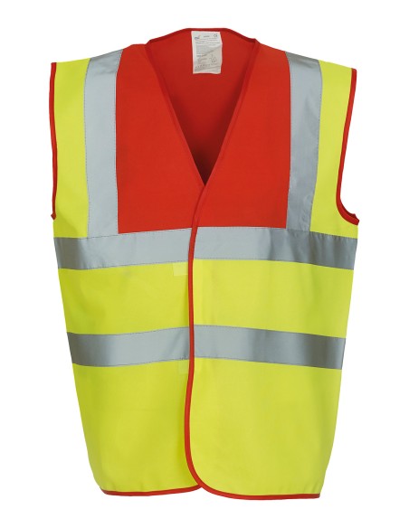 Y-HVW100-Hi-Vis 2 Bands et Braces Waistcoat