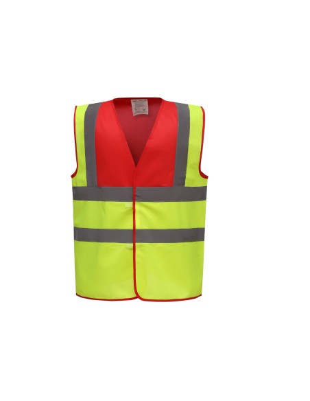 Y-HVW100-Hi-Vis 2 Bands et Braces Waistcoat