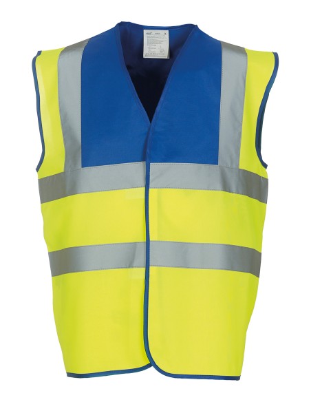 Y-HVW100-Hi-Vis 2 Bands et Braces Waistcoat