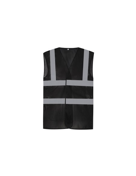 Y-HVW120-Hi-Vis Top Cool Recycled Open Mesh Waistcoat