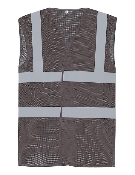 Y-HVW120-Hi-Vis Top Cool Recycled Open Mesh Waistcoat