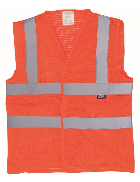 Y-HVW120-Hi-Vis Top Cool Recycled Open Mesh Waistcoat