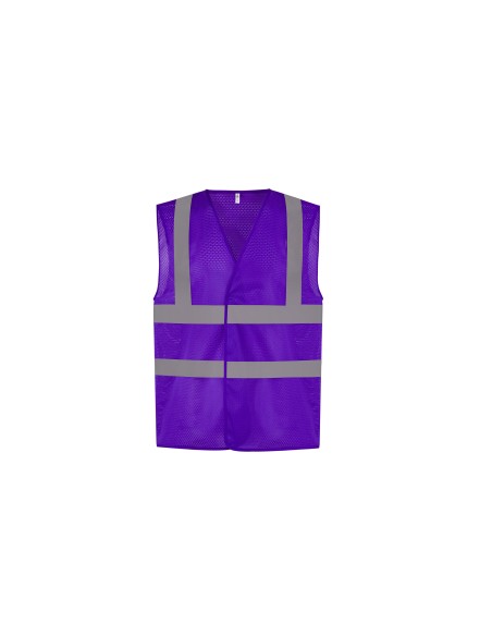 Y-HVW120-Hi-Vis Top Cool Recycled Open Mesh Waistcoat
