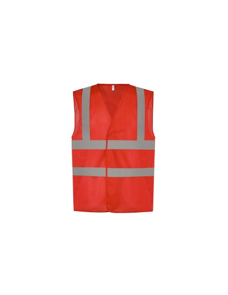 Y-HVW120-Hi-Vis Top Cool Recycled Open Mesh Waistcoat
