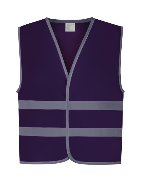 Y-YK102-Gilet haute visibilité à 2 bandes et bordure réfléchissante pour enfants (HVW102CH)