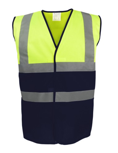 Y-YK107-Gilet bicolore haute visibilité (HVW122)