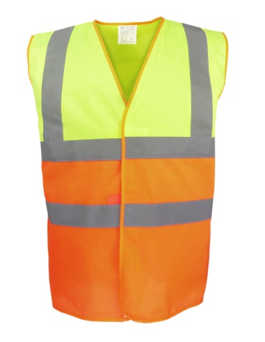 Y-YK107-Gilet bicolore haute visibilité (HVW122)