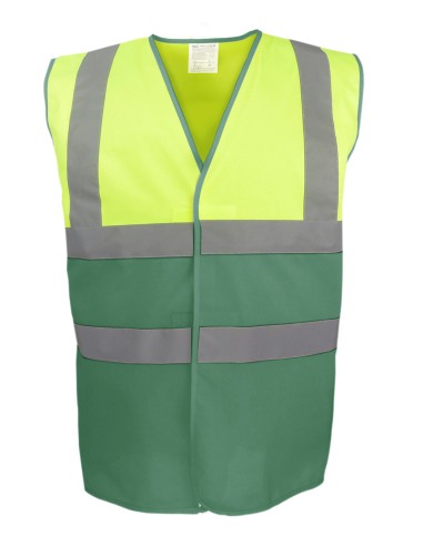 Y-YK107-Gilet bicolore haute visibilité (HVW122)