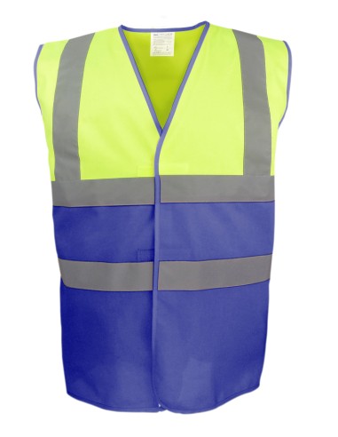 Y-YK107-Gilet bicolore haute visibilité (HVW122)