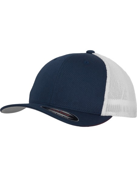 Y-YP232-Casquette de camionneur Flexfit en mesh bicolore (6511T)