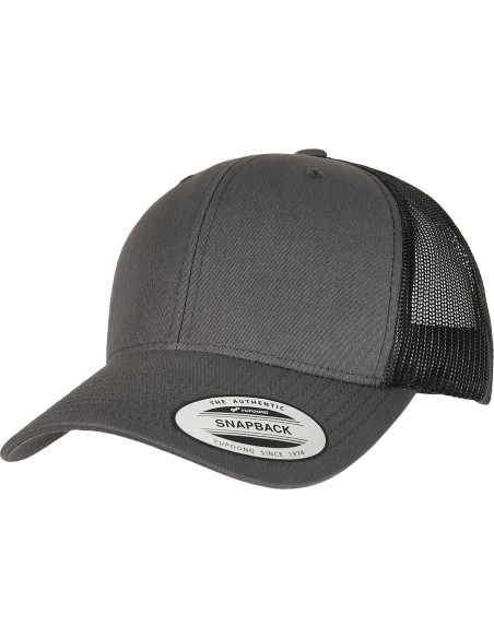 Y-YP237-Casquette de camionneur rétro bicolore (6606T)