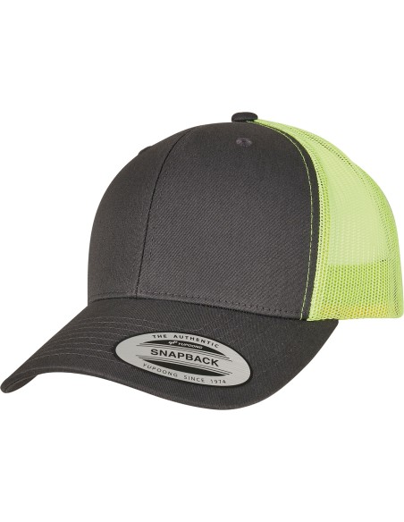 Y-YP237-Casquette de camionneur rétro bicolore (6606T)