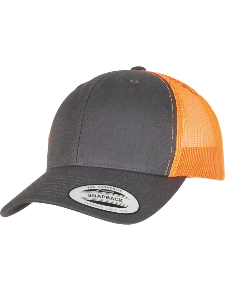 Y-YP237-Casquette de camionneur rétro bicolore (6606T)