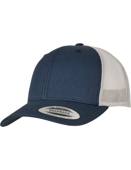 Y-YP237-Casquette de camionneur rétro bicolore (6606T)