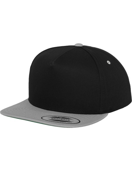 F-6007T-Classic 5 Panel Snapback Cap