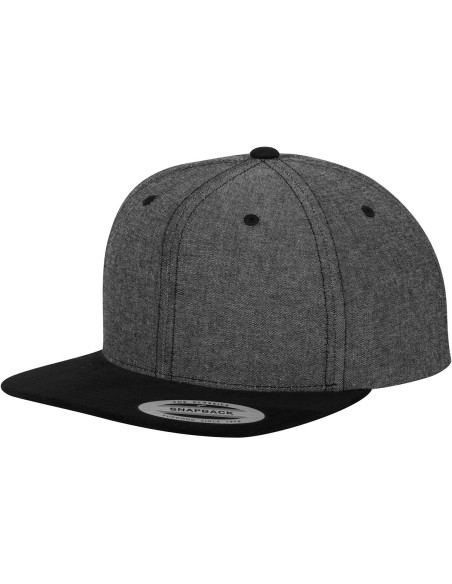 F-6089CH-Chambray-Suede Snapback