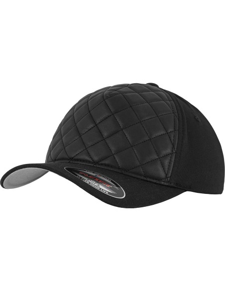 F-6277Q-Diamond Quilted Flexfit Cap