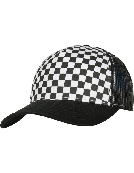 F-6506CB-Checkerboard Retro Trucker