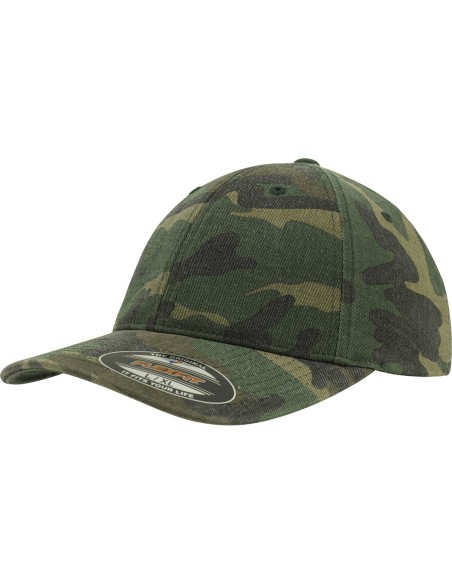 F-6977CA-Flexfit Garmet Washed Camo Cap