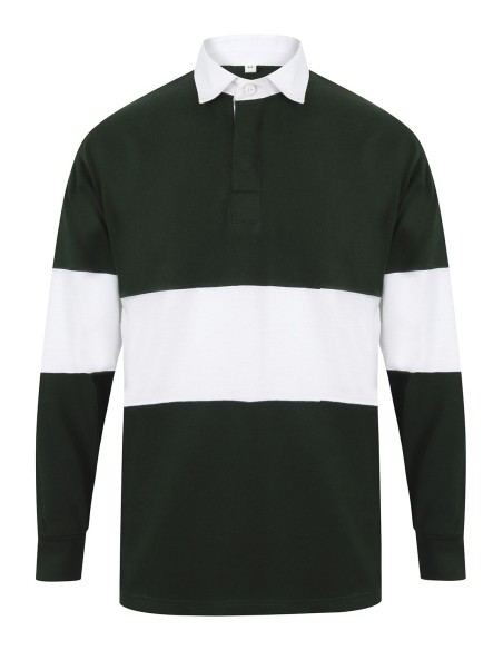 F-FR07M-Maillot de rugby à bandes contrastées