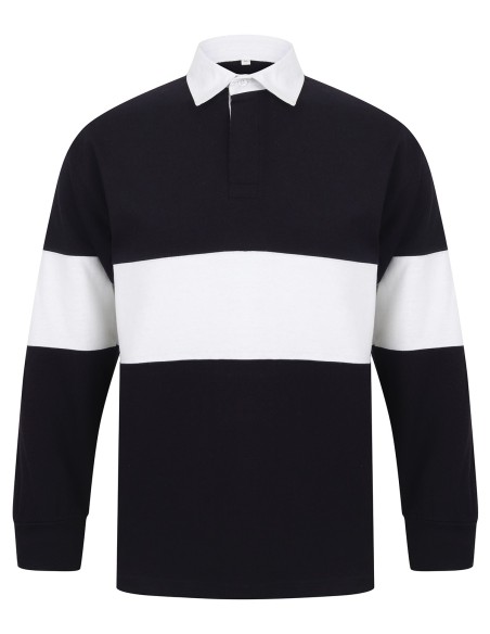 F-FR07M-Maillot de rugby à bandes contrastées