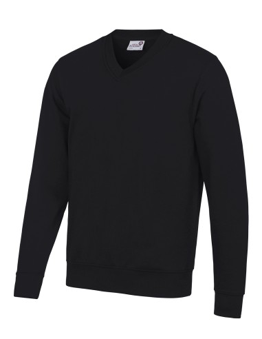 A-AC003-Sweat-shirt col V Senior Academy