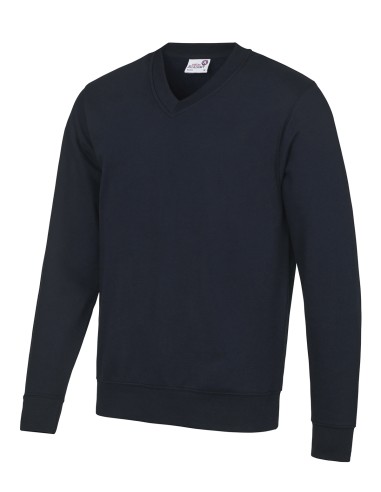 A-AC003-Sweat-shirt col V Senior Academy