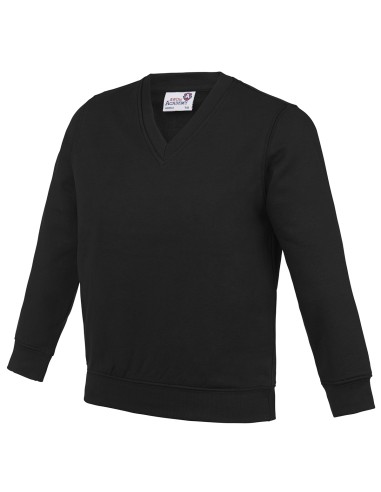 A-AC003J-Sweat-shirt à col en V pour enfants Academy