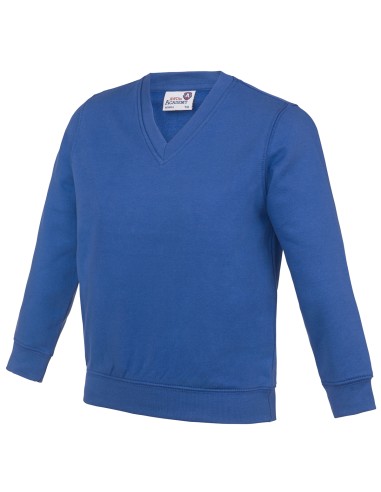 A-AC003J-Sweat-shirt à col en V pour enfants Academy