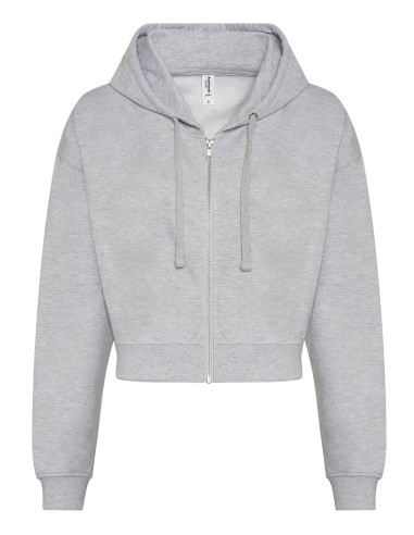 A-JH065-Sweat à capuche coupe crop tendance pour femme