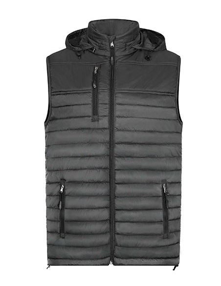 H-1301-Mens Hooded Performance Body Warmer