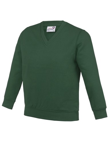 A-AC003J-Sweat-shirt à col en V pour enfants Academy