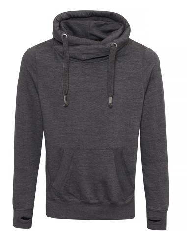 A-JH021-Cross Neck Hoodie