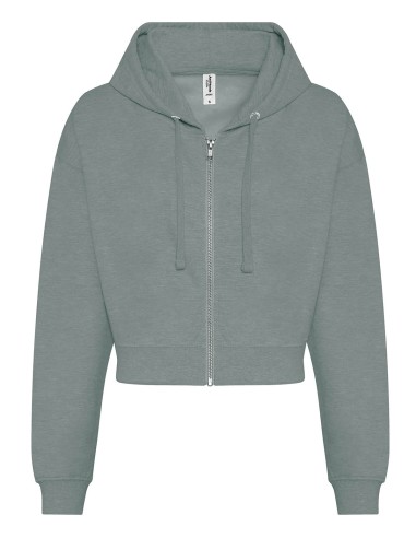 A-JH065-Sweat à capuche coupe crop tendance pour femme