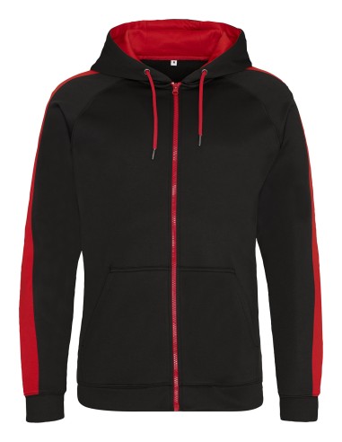 A-JH066-Sweat à capuche zippé Sports Polyester