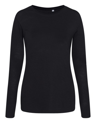 A-JT002F-Womens Long Sleeve Tri-Blend T