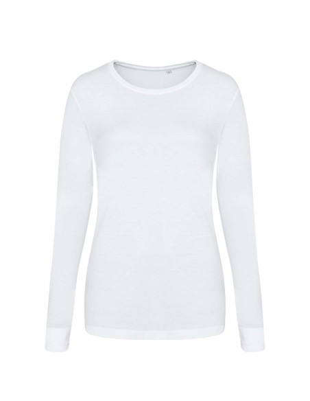 A-JT002F-Womens Long Sleeve Tri-Blend T