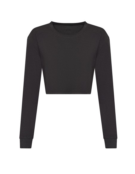 A-JT016-Womens Long Sleeve Cropped T