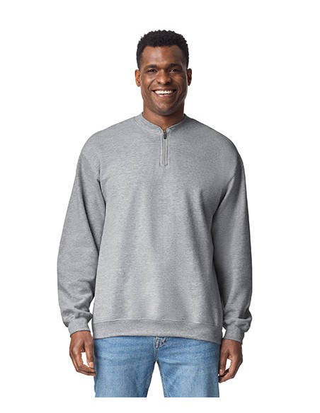 G-SF008-Softstyle® Midweight Adult Fleece 1/4 Zip Sweatshirt