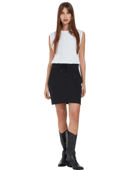 EPF-EP342-Women's Raw Hem Sweat Skirt