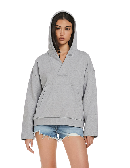 EPF-EP400-Women's V-Neck Hoodie