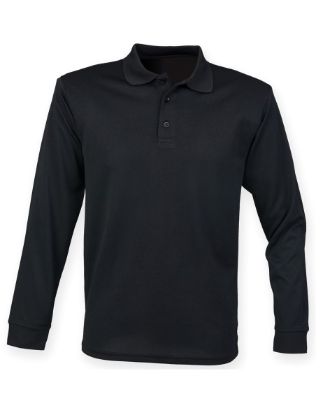 H-H478-Polo à manches longues Coolplus® pour homme
