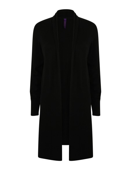 H-H719-Ladies Longline Open Cardigan