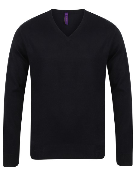 H-H720-Mens Lightweight V-Neck Jumper