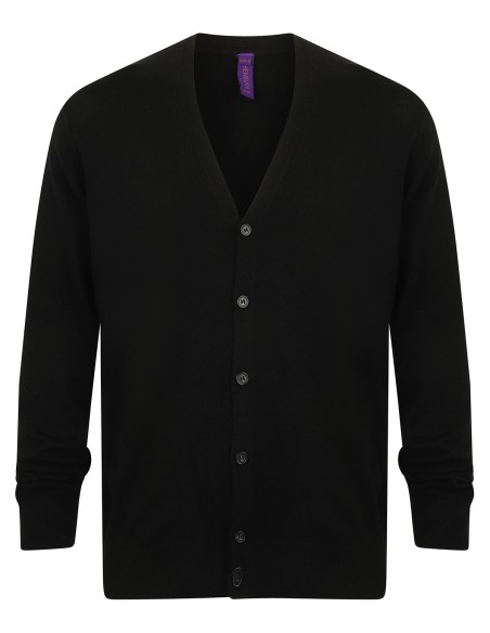H-H722-Mens Lightweight V-Neck Cardigan